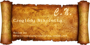 Czeglédy Nikoletta névjegykártya